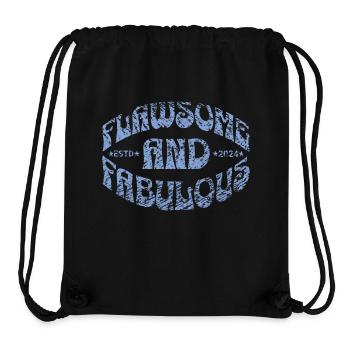 Flawsome and fabulous in vintage blau - Stanley/Stella Recycled Gym Bag - black - Front