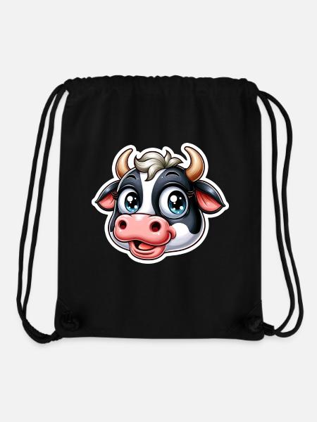 Kuh - Stanley/Stella recycelter Gym Bag - Schwarz