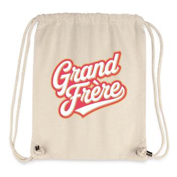 Grand frère - Sac à cordon recyclé Stanley/Stella - blanc naturel - Devant