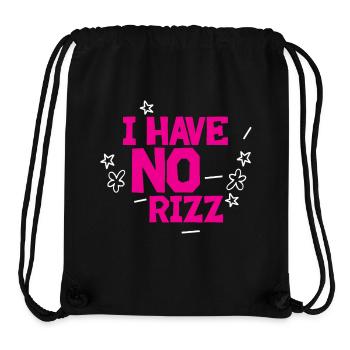 I Have No Rizz - Stanley/Stella recycelter Gym Bag - Schwarz - Vorne