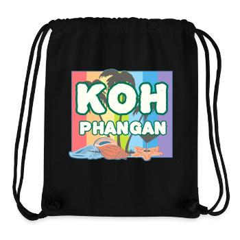 Regenbogen K8h Phangan - Stanley/Stella recycelter Gym Bag - Schwarz - Vorne