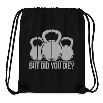 Motivation with humor for the gym - Stanley/Stella Recycled Gym Bag - black - Front