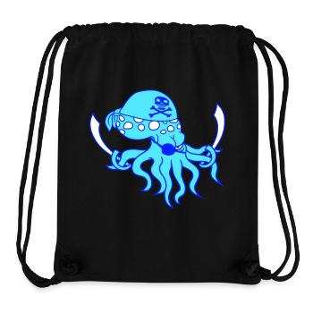 Böser Kraken Pirat Kopffüßer Oktopus Tintenfisch - Stanley/Stella recycelter Gym Bag - Schwarz - Vorne