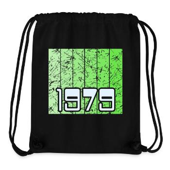 Grün 1979 - Stanley/Stella recycelter Gym Bag - Schwarz - Vorne