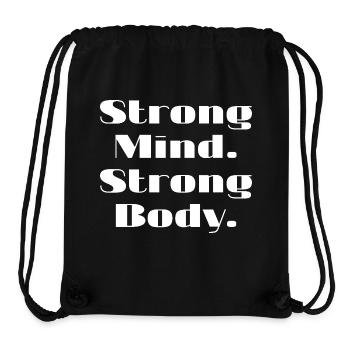 Strong Mind. Strong Body. - Stanley/Stella recycelter Gym Bag - Schwarz - Vorne