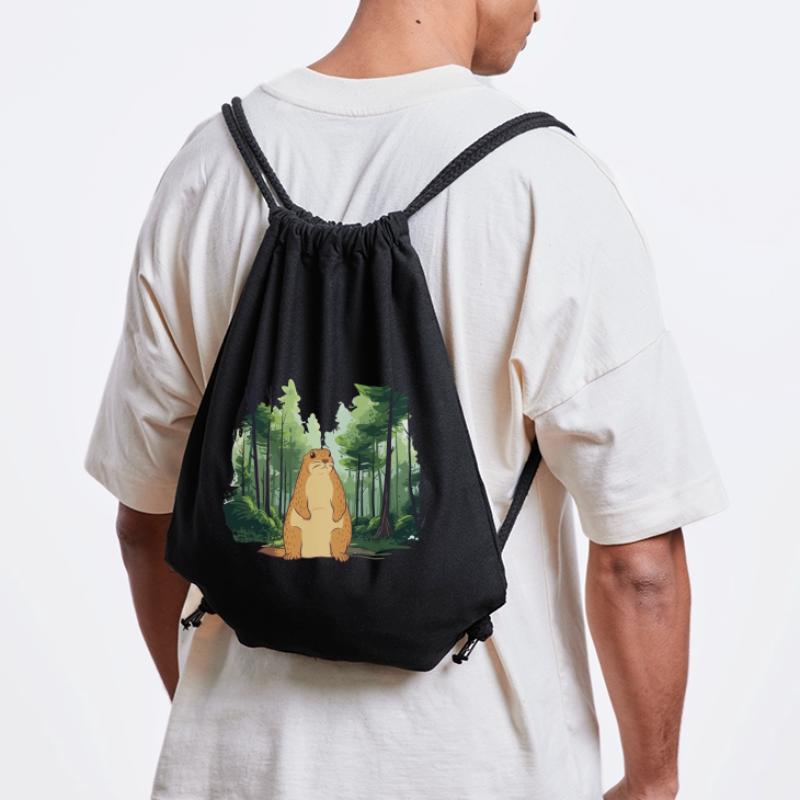 Starke Murmeltier-Naturlandschaft Stanley/Stella recycelter Gym Bag