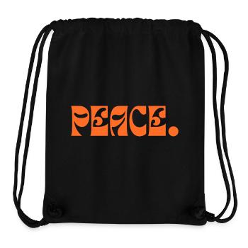 Peace - Stanley/Stella recycelter Gym Bag - Schwarz - Vorne