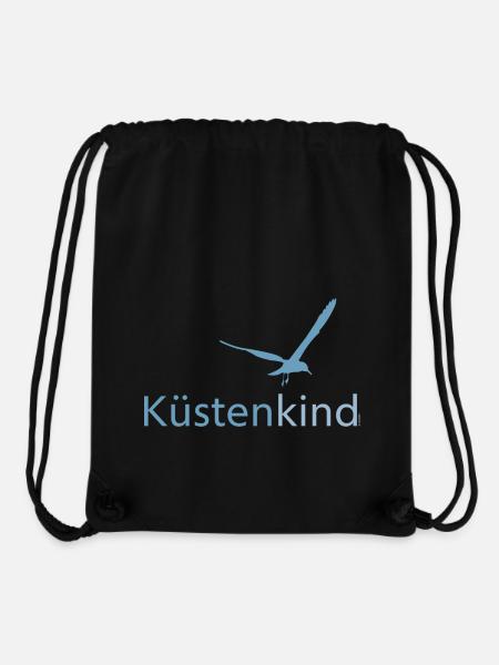 Küstenkind blaugrau - Stanley/Stella recycelter Gym Bag - Schwarz