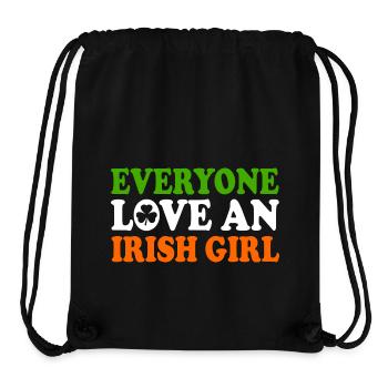 everyone loves an irish girl - Stanley/Stella recycelter Gym Bag - Schwarz - Vorne