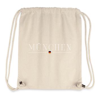 München, Deutschland Stil Design T-Shirt - Stanley/Stella recycelter Gym Bag - Naturweiß - Vorne