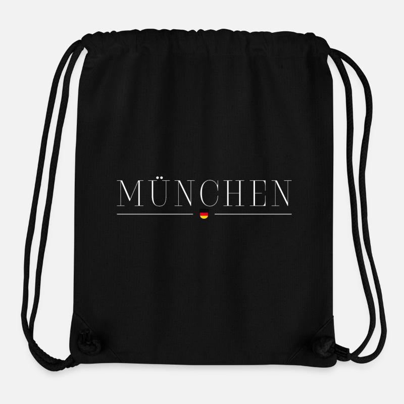 München, Deutschland Stil Design T-Shirt - Stanley/Stella recycelter Gym Bag - Schwarz