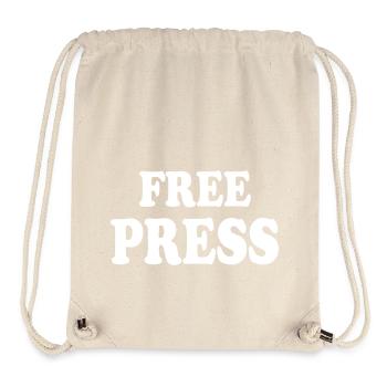 Free press - Sac à cordon recyclé Stanley/Stella - blanc naturel - Devant