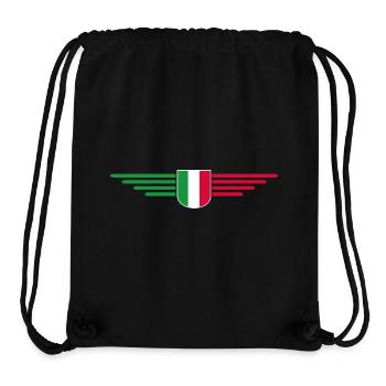 Ich liebe Italien Design T-Shirt Outfit - Stanley/Stella recycelter Gym Bag - Schwarz - Vorne