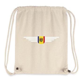 Moldau T-Shirt – Stolz auf Moldawien - Stanley/Stella recycelter Gym Bag - Naturweiß - Vorne