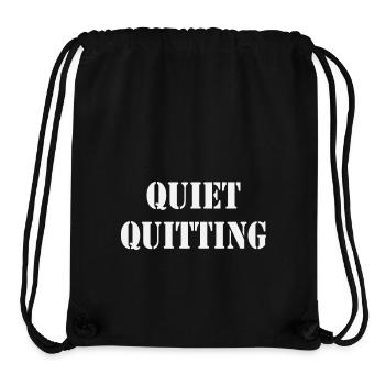 Quiet Quitting - Stanley/Stella Recycled Gym Bag - black - Front