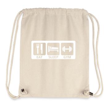Eat Sleep Gym - Stanley/Stella Recycled Gym Bag - natural - Front