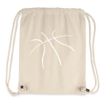 Basket-ball Basketball Basket - Sac à cordon recyclé Stanley/Stella - blanc naturel - Devant
