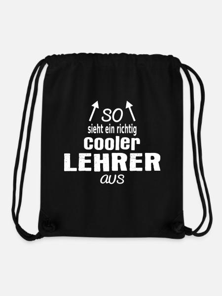 Richtig cooler Lehrer - Stanley/Stella recycelter Gym Bag - Schwarz