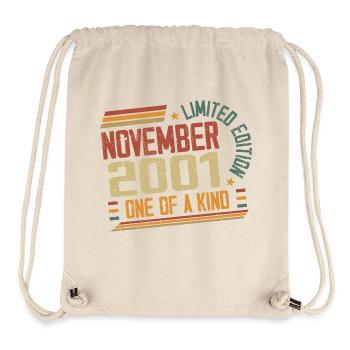 Awesome Since November 2001 Birthday Gift - Stanley/Stella Recycled Gym Bag - natural - Front