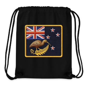 Neuseeland Aotearoa Kiwi 23 - Stanley/Stella recycelter Gym Bag - Schwarz - Vorne