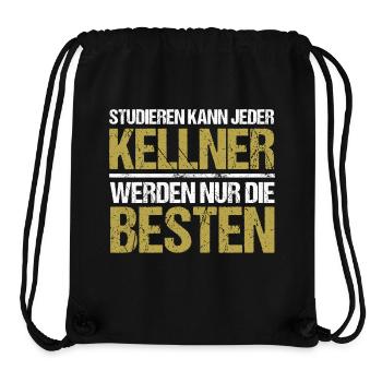 Tout le monde peut étudier - Édition Kellner - Sac à cordon recyclé Stanley/Stella - noir - Devant