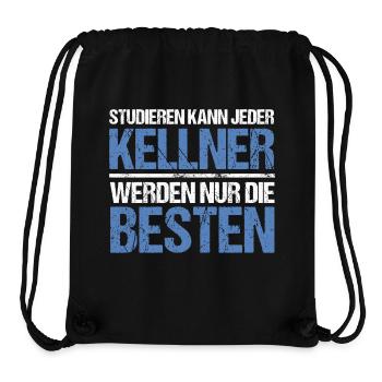 Tout le monde peut étudier - Édition Kellner - Sac à cordon recyclé Stanley/Stella - noir - Devant