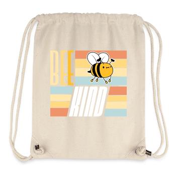 Sei nett niedlich Honig Freundlichkeit Biene Liebe inspirierend - Stanley/Stella recycelter Gym Bag - Naturweiß - Vorne
