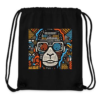 Urbaner Style - Künstlerische Datenrevolution - Stanley/Stella recycelter Gym Bag - Schwarz - Vorne