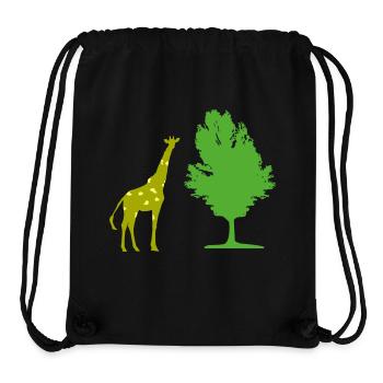 Giraffe tree - Stanley/Stella Recycled Gym Bag - black - Front