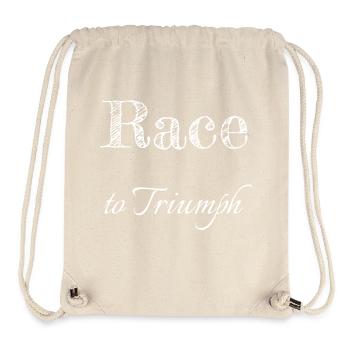 horse racing strategy excitement seekers - Stanley/Stella Recycled Gym Bag - natural - Front