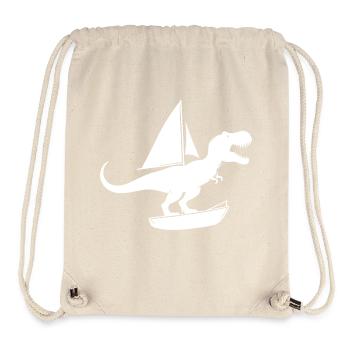Minimalist dinghy with T-Rex summer - Stanley/Stella Recycled Gym Bag - natural - Front