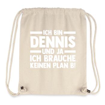 First name Dennis - Stanley/Stella Recycled Gym Bag - natural - Front