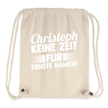 First name Chris Christoph - Stanley/Stella Recycled Gym Bag - natural - Front