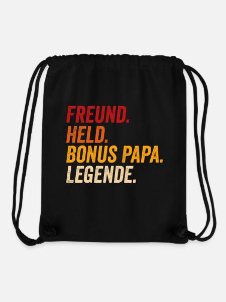 Bonus Papa Vater Held Legende lustig retro - Stanley/Stella recycelter Gym Bag - Schwarz