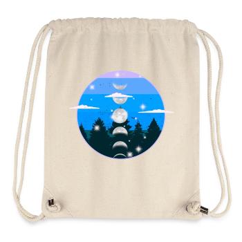 Wald Natur Mondphase Mond mystisch - Stanley/Stella recycelter Gym Bag - Naturweiß - Vorne