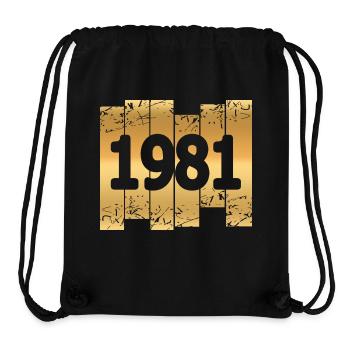 1981 - Stanley/Stella Recycled Gym Bag - black - Front