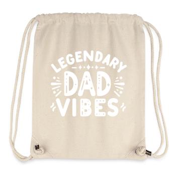 Legendäre Dad-Vibes - Stanley/Stella recycelter Gym Bag - Naturweiß - Vorne