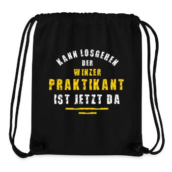 Winzer Praktikant Winzerei Praktikum Weingut - Stanley/Stella recycelter Gym Bag - Schwarz - Vorne