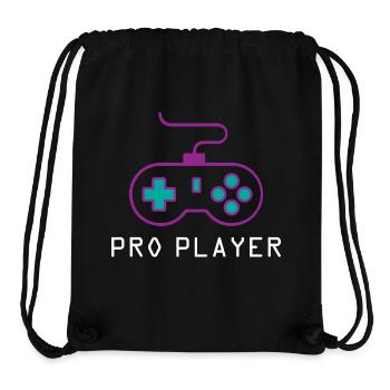 Joueur professionnel Gamer - Sac à cordon recyclé Stanley/Stella - noir - Devant