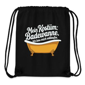 Mein Kostüm: Badewanne - Stanley/Stella recycelter Gym Bag - Schwarz - Vorne