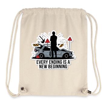 JEDES ENDE IST EIN NEUANFANG - Stanley/Stella recycelter Gym Bag - Naturweiß - Vorne