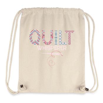 Quilt Whisperer Quilting Quilter - Stanley/Stella Recycled Gym Bag - natural - Front