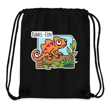Ist ein Kamel-Eon ein Kamel oder ein Chameleon? - Stanley/Stella recycelter Gym Bag - Schwarz - Vorne