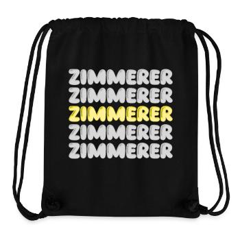 Work Carpenter - Stanley/Stella Recycled Gym Bag - black - Front