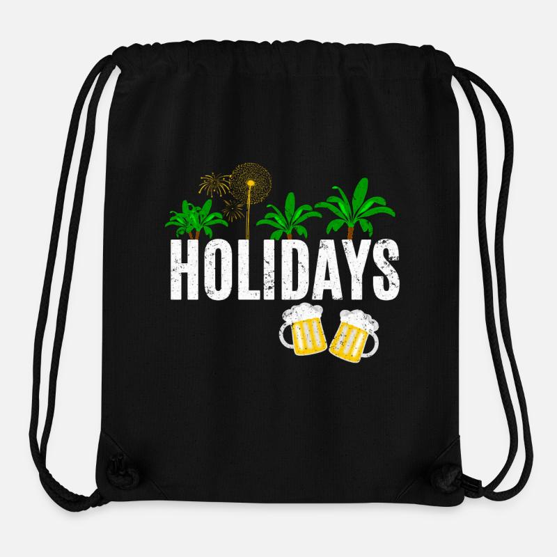 Vacation - Stanley/Stella Recycled Gym Bag - black