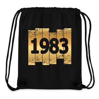 1983 - Stanley/Stella Recycled Gym Bag - black - Front