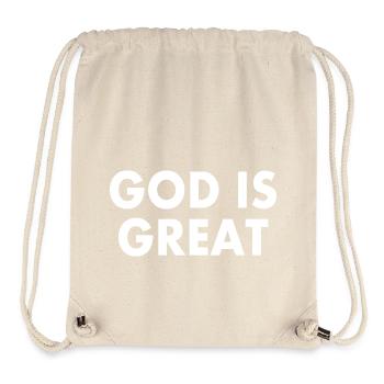 god is great - Stanley/Stella Recycled Gym Bag - natural - Front