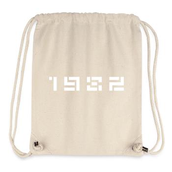 Année de naissance Anniversaire Né(e) en 1982 - Sac à cordon recyclé Stanley/Stella - blanc naturel - Devant