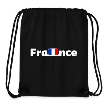 France - Stanley/Stella recycelter Gym Bag - Schwarz - Vorne