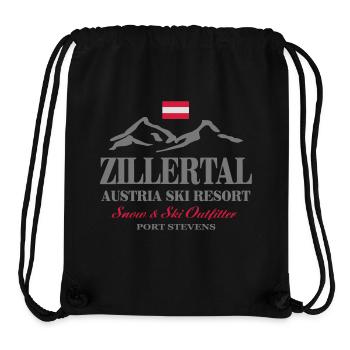 Zillertal - Austria Flag - Stanley/Stella recycelter Gym Bag - Schwarz - Vorne
